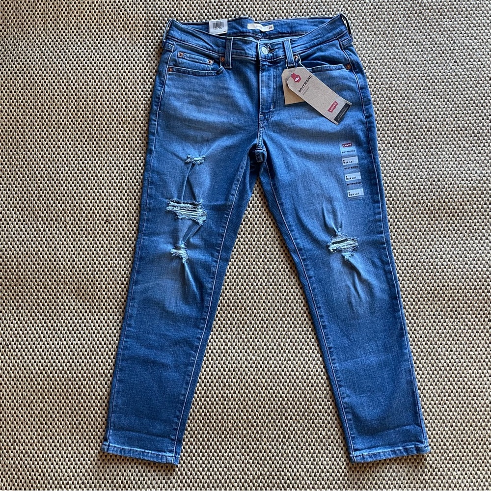 NEW Levi's Boyfriend Cigarette Mid Rise Jeans Cotton Women’s W29 X L27 NEW
